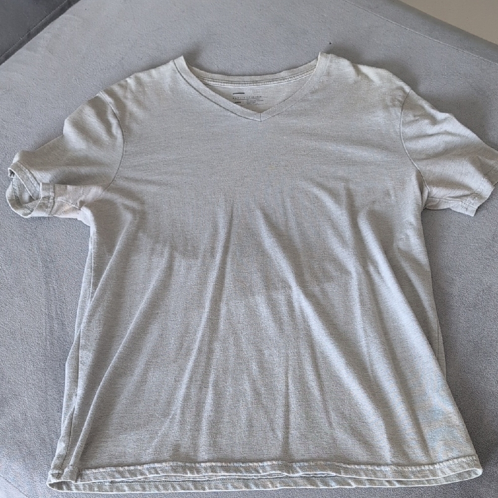 Classic Light Gray V-Neck T-Shirt